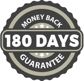 180 days money back guarantee